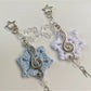 Keypus - Music Note Snowflake Decorative Strap Keychain