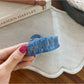 Beau - Elegant Solid Color Curved Claw Clip