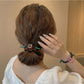 Gifty - Smiley Face Square Accent Elastic Hair Tie