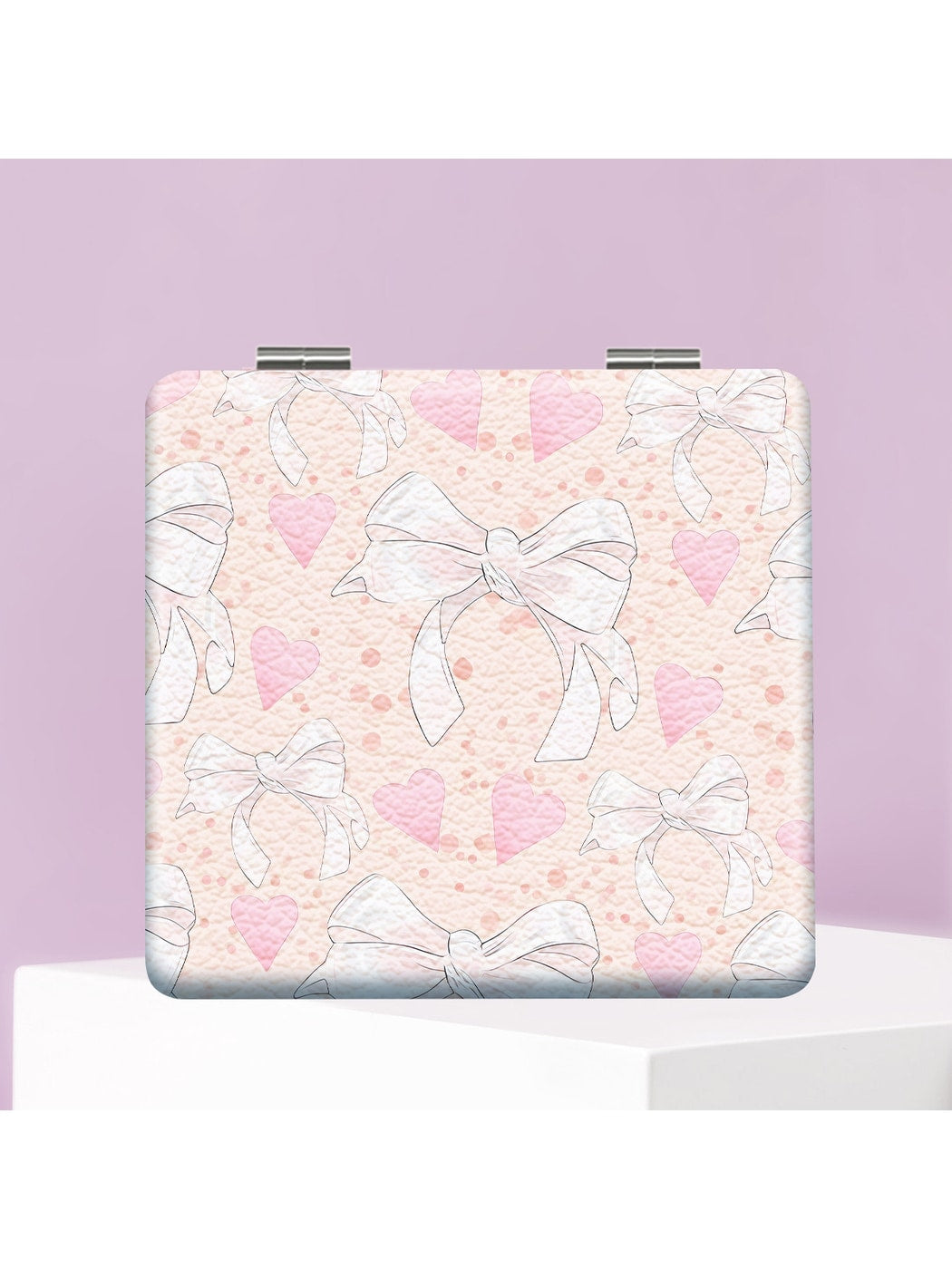 Mirroray - Cartoon Style Bow Printed Folding Mirror