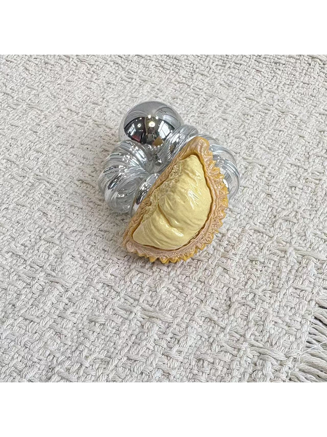 Gifty - Clear Fruit Charm Spiral Hair Tie