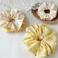 Gifty - Double Sided Pink Yellow Striped Scrunchies