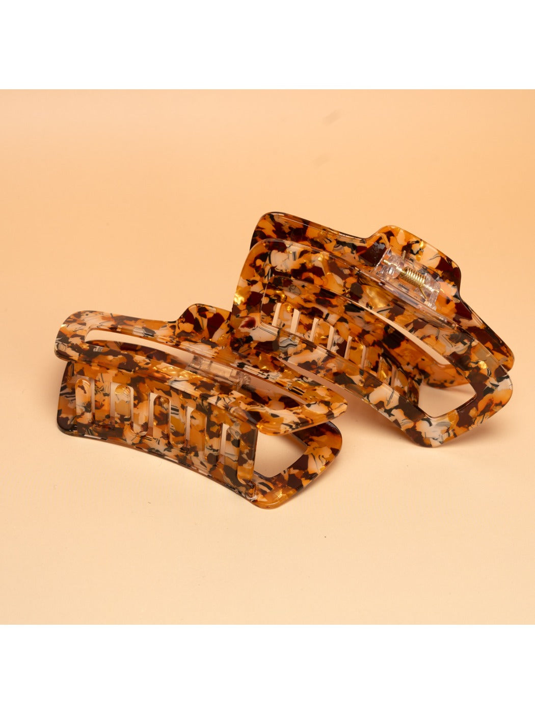 Beau - Leopard Print Pvc Hair Clip