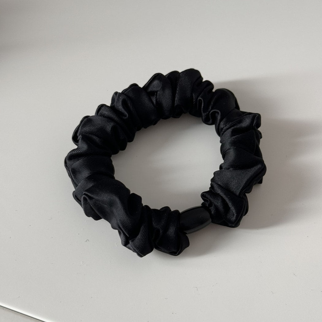 Gifty - Soft Muted Tone Satin Ruffle Scrunchie