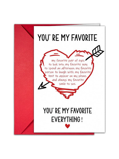 Carduria - Valentine's Day Heart Motif Greeting Card