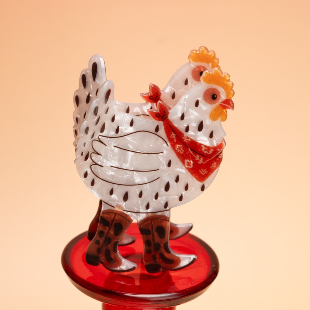 Beau - Cartoon Hen Design PVC Claw Clip