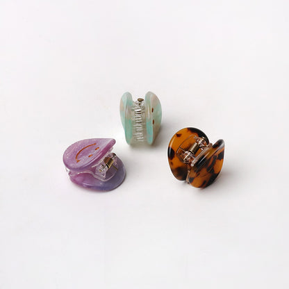 Beau - Smiley Face Acetate Claw Clip