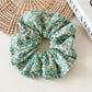 Gifty - Floral Checkered Hair Scrunchie