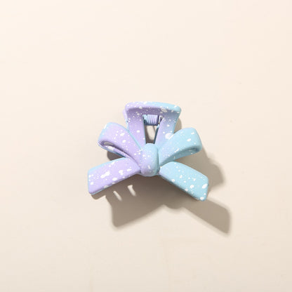 Beau - Gradient Speckled Bow Front Hair Claw Clip