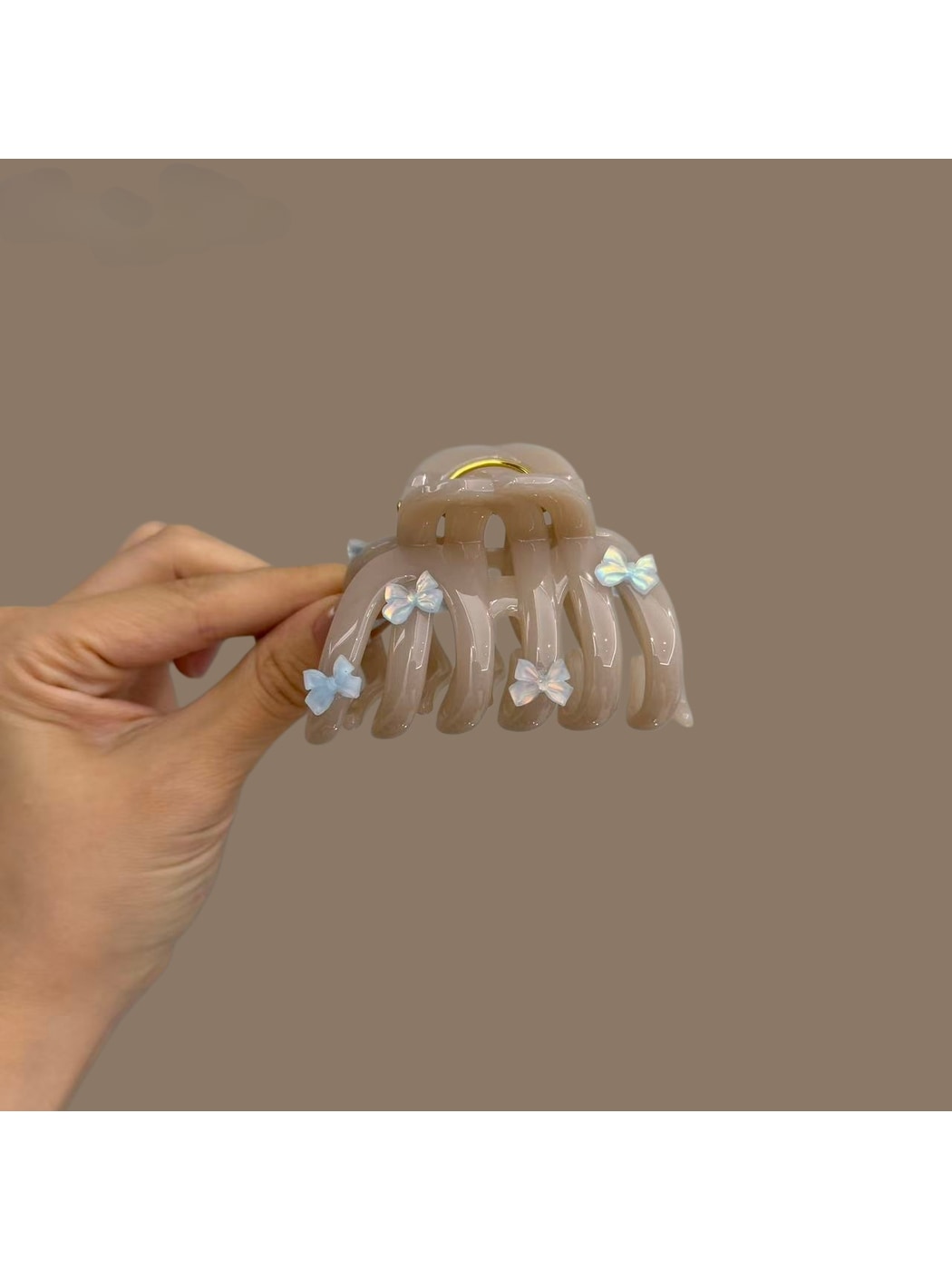 Beau - Sweet Bow and Star Pumpkin Claw Hair Clip