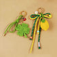 Keypus - Crochet Style Clover Floral Bag Charm Keychain
