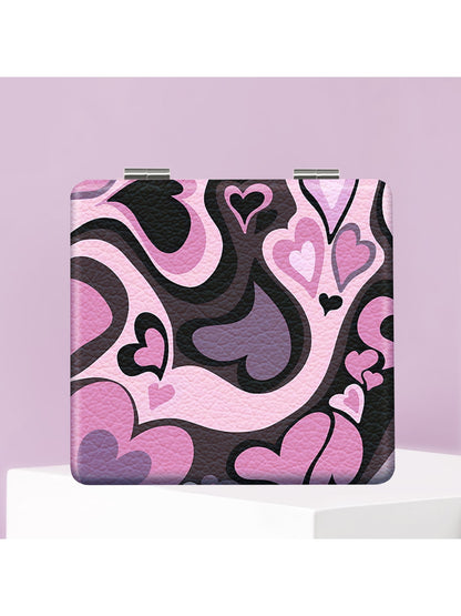 Mirroray - Y2K Cartoon Print Folding Makeup Mirror