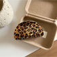 Beau - Leopard Print PVC Alloy Everyday Claw Clip