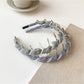 Gifty - Polka Dot Mesh Wrapped Geometric Headband