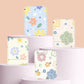 Mirroray - Floral Print Double-Sided Print Folding Makeup Mirror
