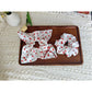 Gifty - Tulip Print Floral Polyester Scrunchie