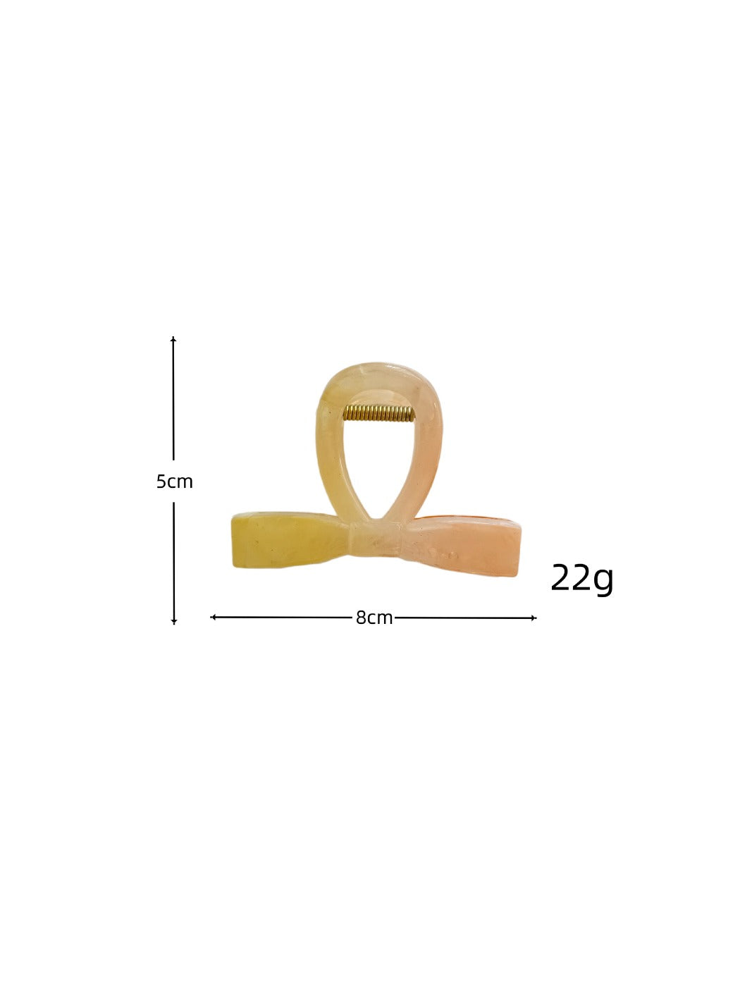 Beau - Sweet Bow Design Gradient Claw Clip