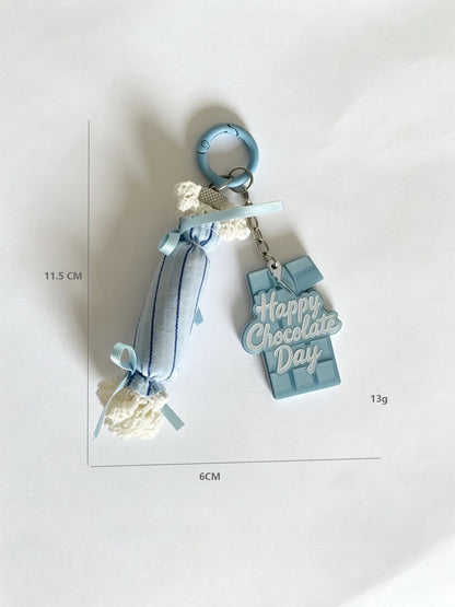 Keypus - Sweet Style Candy Wrapper Charm Ring Keychain