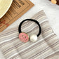 Gifty - Pink Alloy Hair Ties High Elastic Ponytail Holder