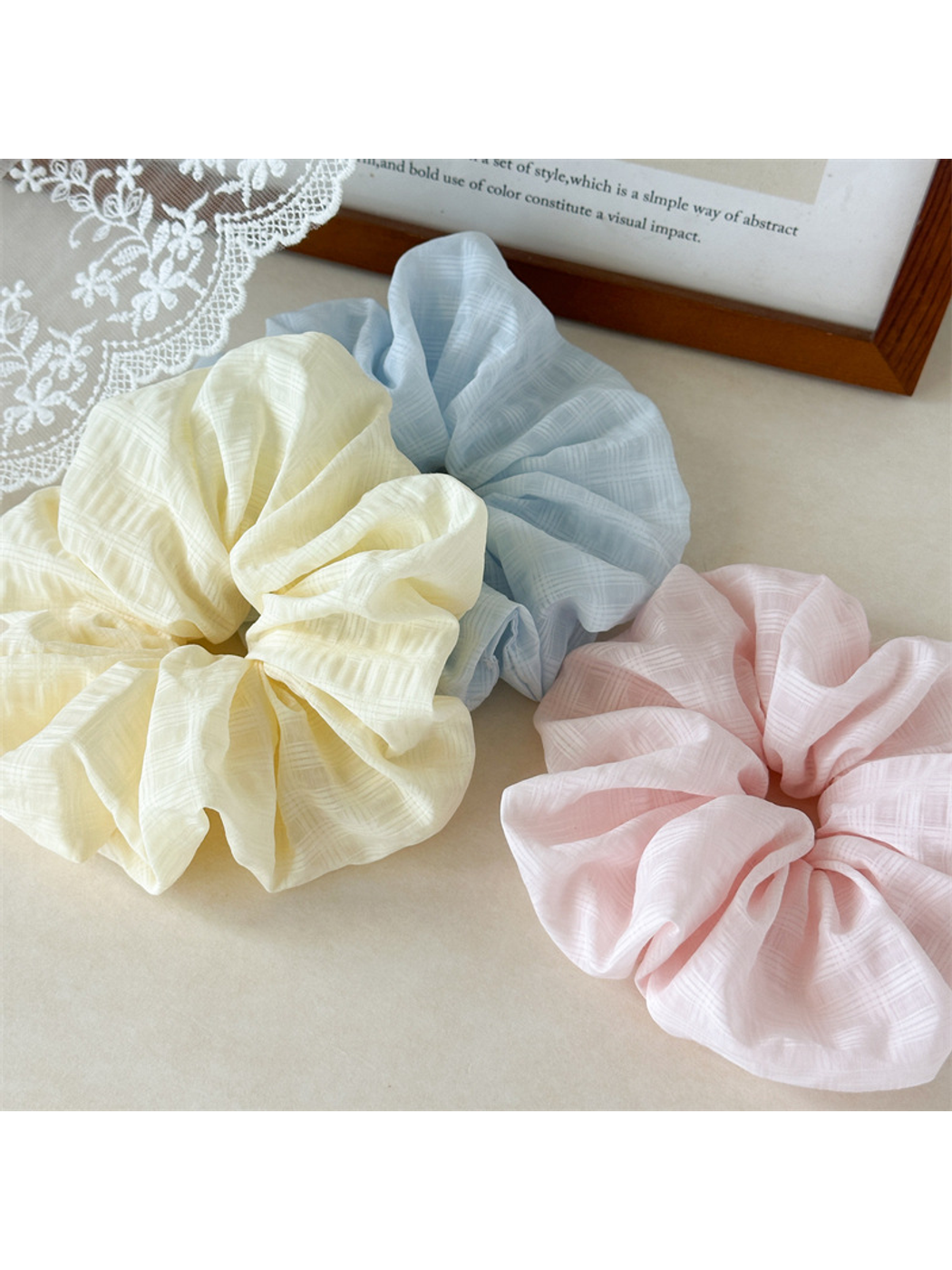 Gifty - Fresh Style Textured Gathered Hair Scrunchie