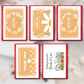 Carduria - Floral Pattern Thank You Greeting Card