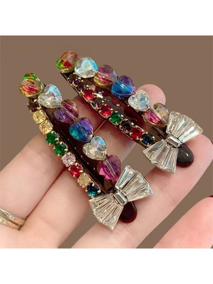 Beau - Heart-Shaped Bow Hair Clip