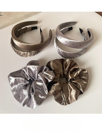 Gifty - Polka Dot Hair Ties And Headbands