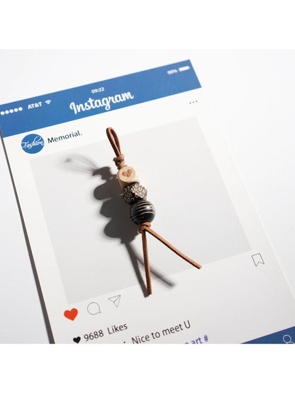 Keypus - Retro Asymmetric Beaded Keychain
