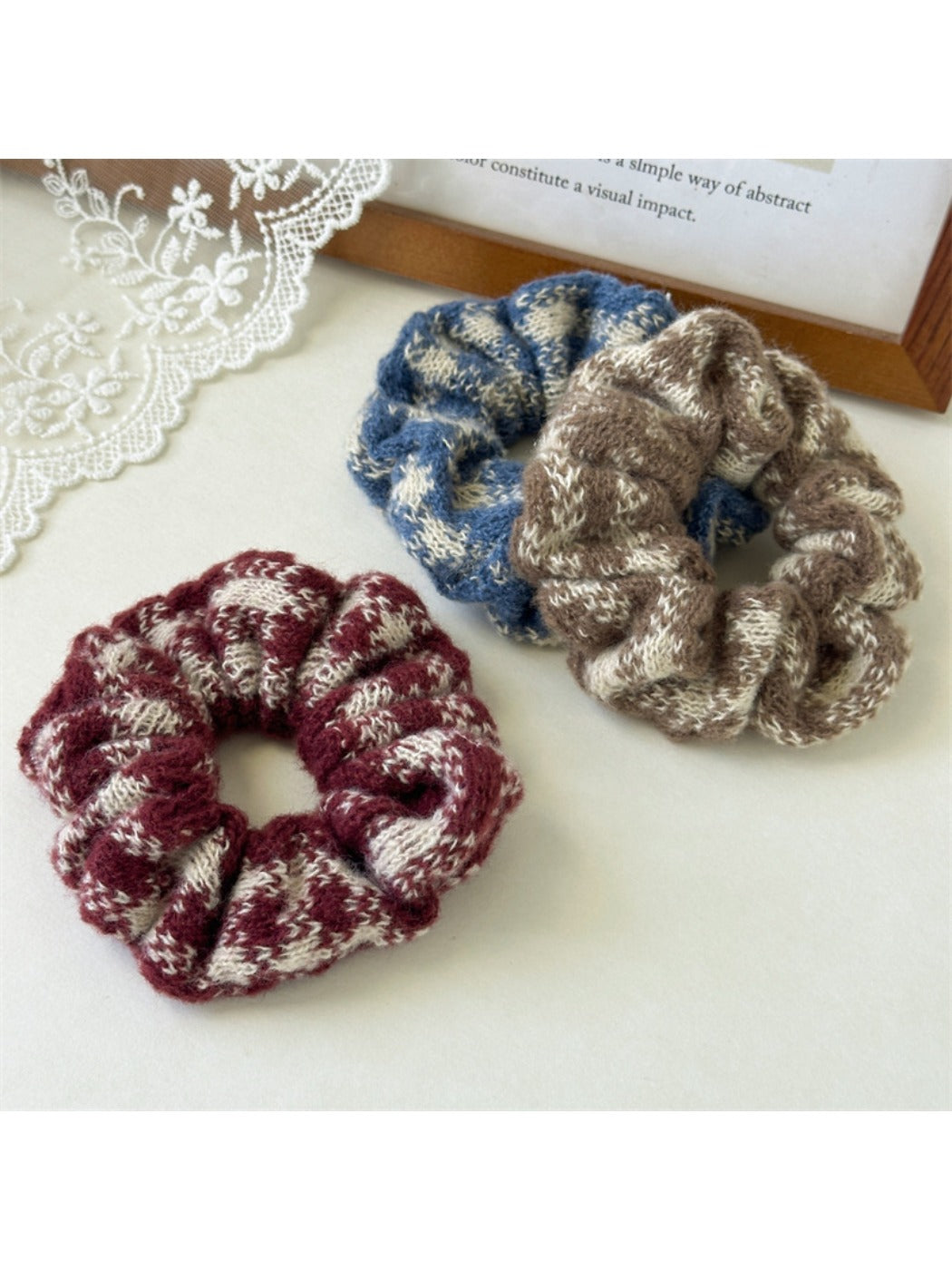 Gifty - Knitted Scrunchie Hair Tie Elastic