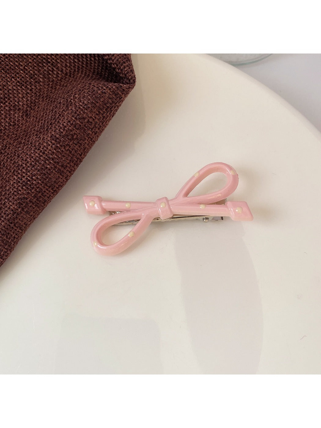 Beau - Cute Polka Dot Bow Hair Clip