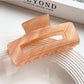 Beau - Geometric Hollow Acrylic Claw Hair Clip
