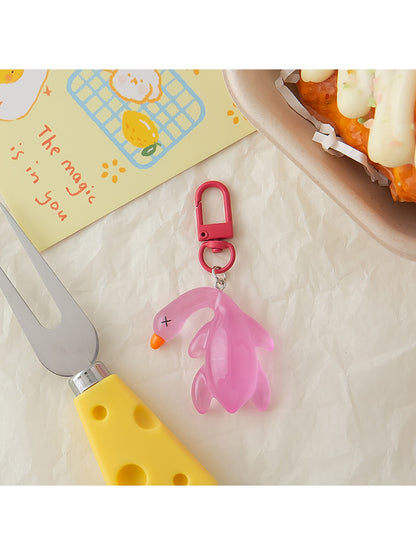 Keypus - Cute Solid Color Roast Duck Shaped Keychain