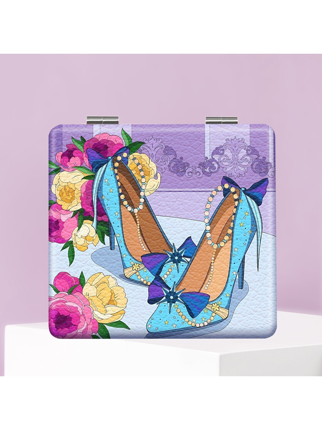 Mirroray - Cartoon Style High Heel Printed Foldable Mirror