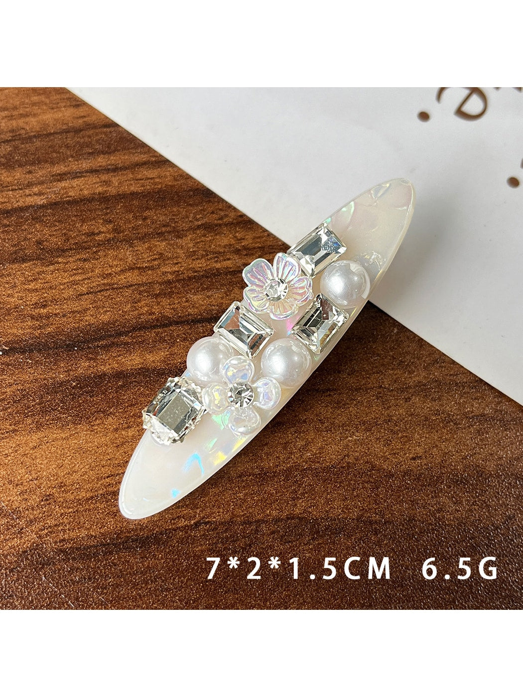 Beau - Modern Minimalist Embellished Side Hair Clip