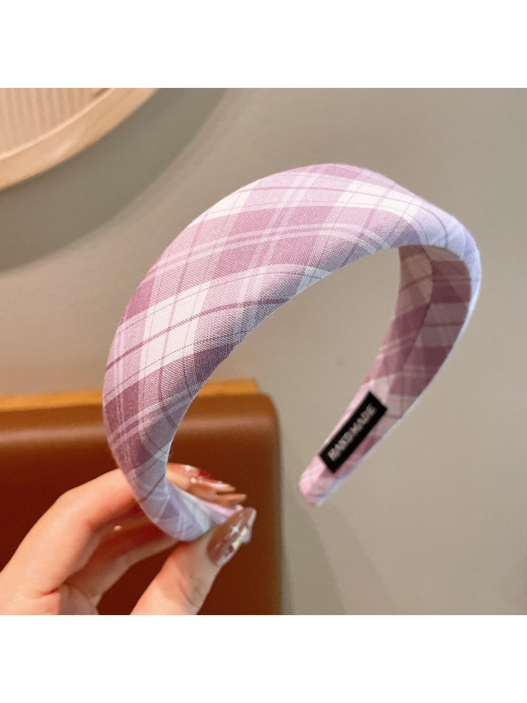 Gifty - Plaid Fabric Patterned Sweet Style Headband