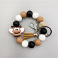 Keypus - Cartoon Animal Tassel Silicone Keychain