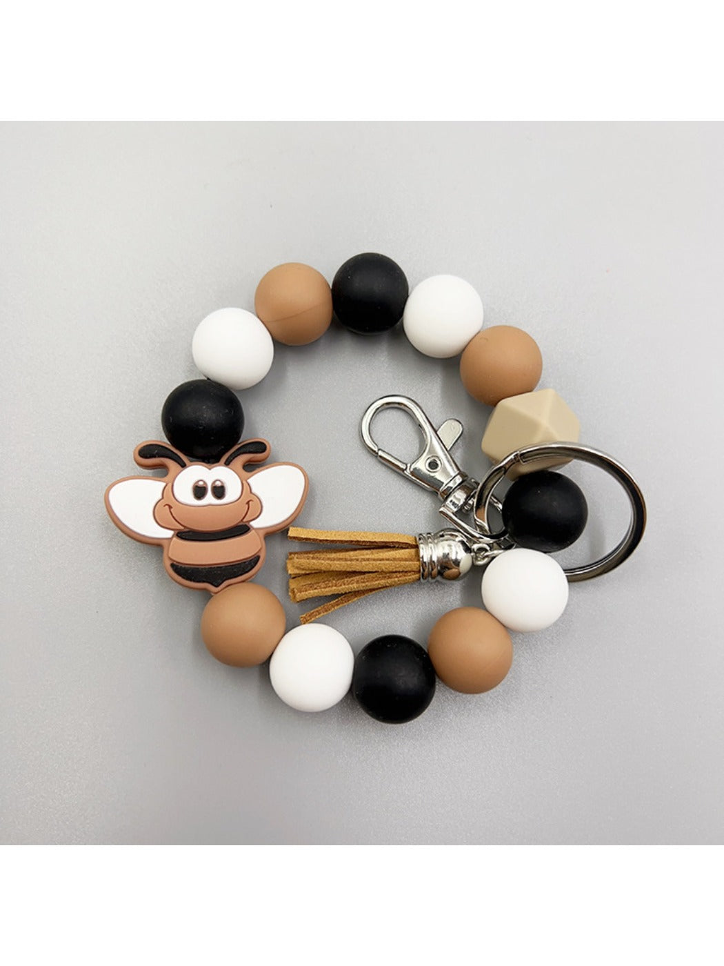 Keypus - Cartoon Animal Tassel Silicone Keychain