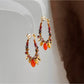 Earedge - Long Dangling Multicolor Beaded Earrings