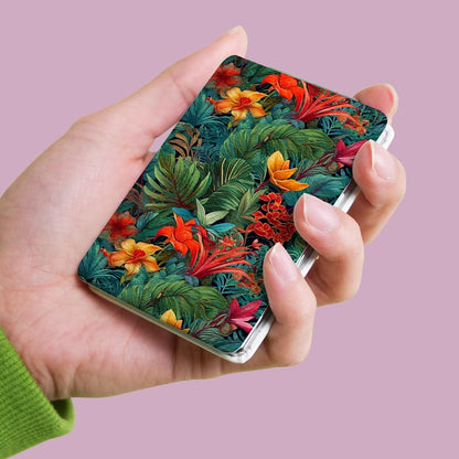 Mirroray - Tropical Print Folding Handheld Makeup Mirror
