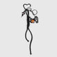 Keypus - Halloween Gothic Beaded Bow Keychain