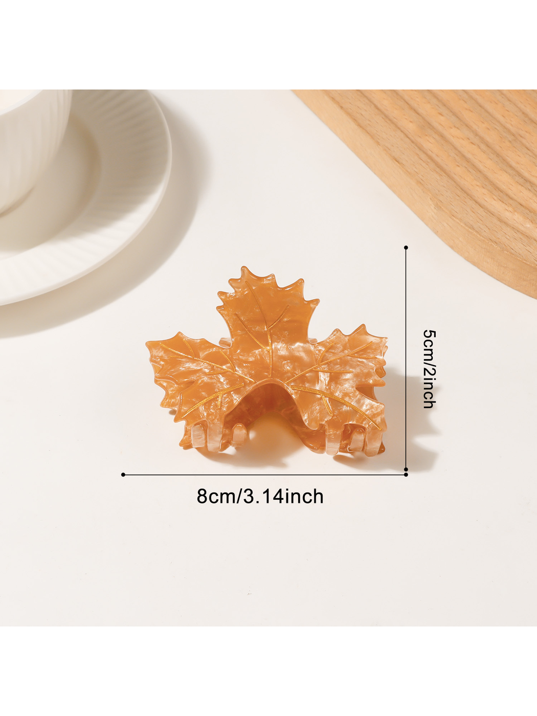 Beau - Vintage Maple Leaf Shape Claw Hair Clip