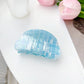 Beau - Plaid PVC Semi-Round Claw Hair Clip