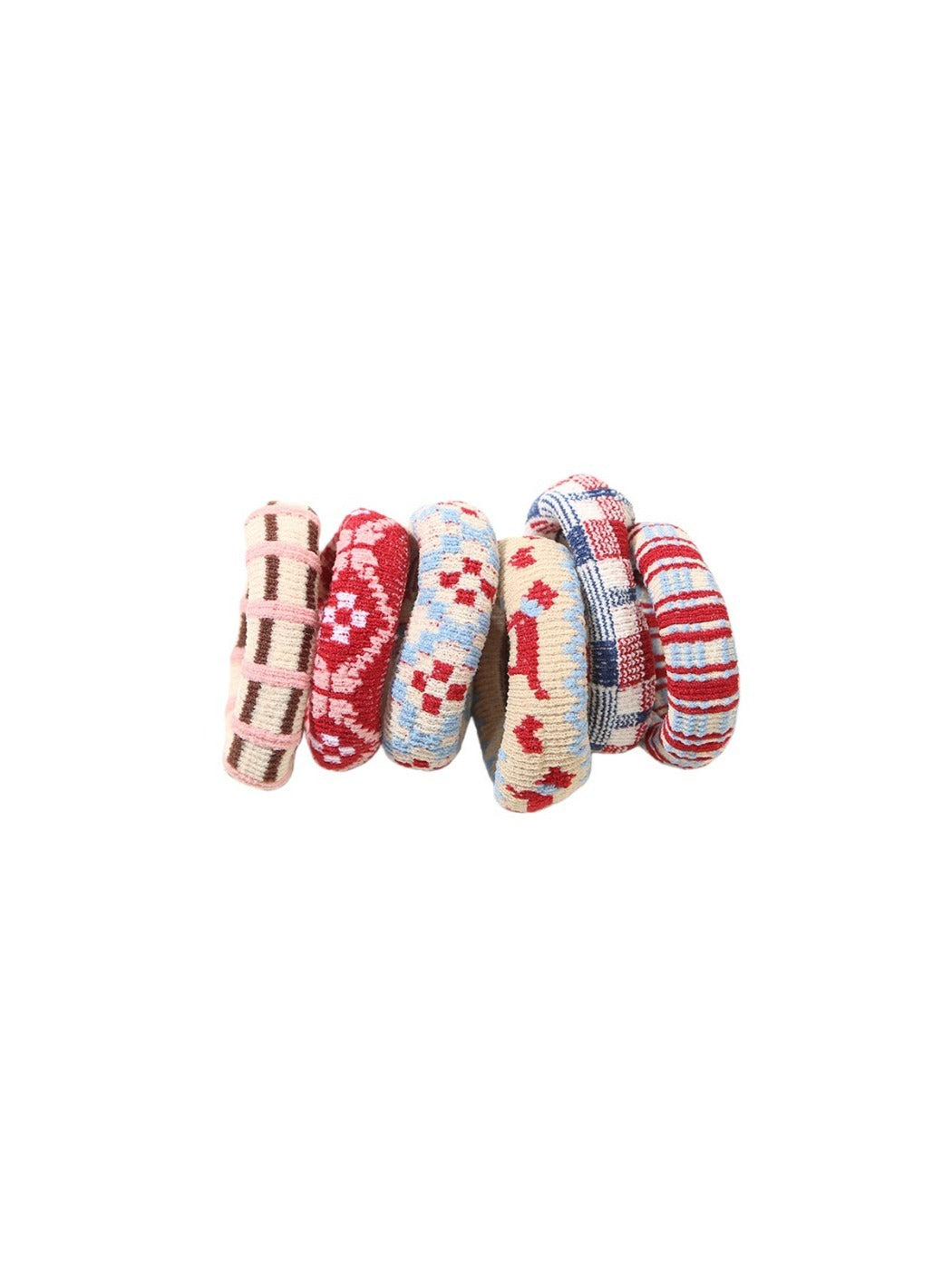 Gifty - Elastic Colorful Towel Hair Ring Set