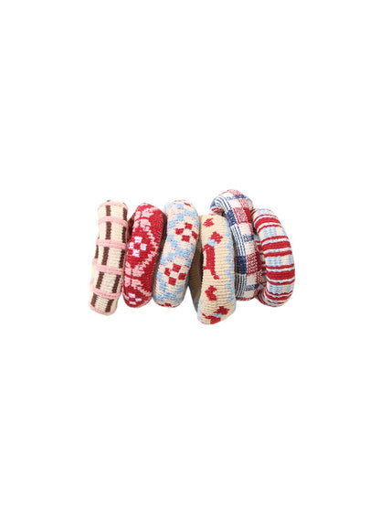 Gifty - Elastic Colorful Towel Hair Ring Set