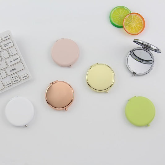 Mirroray - Pastel Toned Round Folding Mirror