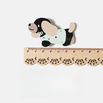 Beau - Cartoon Polka Dot Dog Side Hair Clip