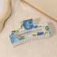 Beau - Square Openwork Floral Hair Claw Clip