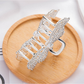 Beau - Bow Shape Rhinestone Detail Hair Claw Clip
