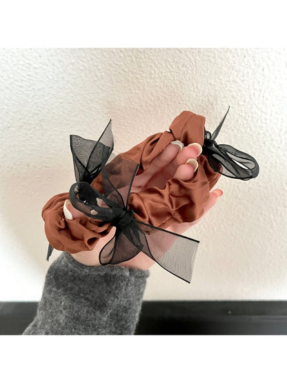 Gifty - Elegant Satin Bow Hair Tie Accessory