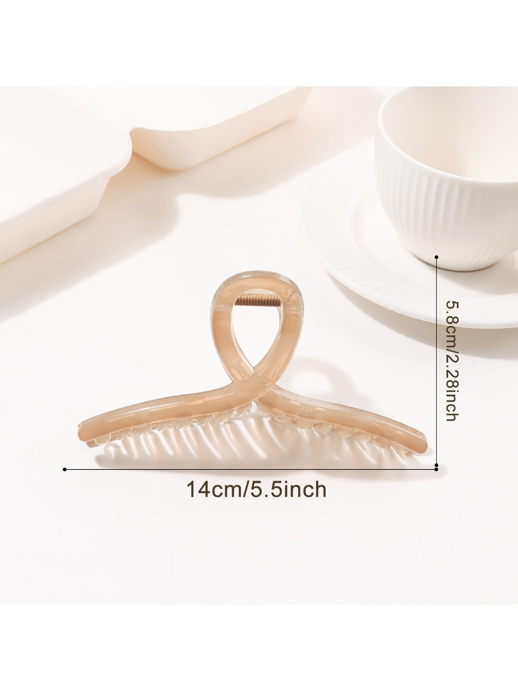 Beau - Clear Large Claw Clip